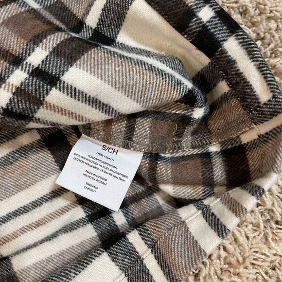 HFX Women’s Relaxed Fit Oversized Long Sleeve Shirt Jacket Brown, Size S (New) - Picture 13 of 14